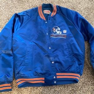 Vintage Denver Broncos Satin Bomber Jacket